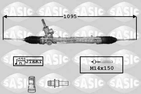Рулевая рейка с ГУР SASIC 7170053