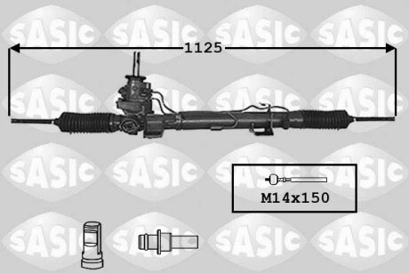 Рулевая рейка с ГУР SASIC 7174020