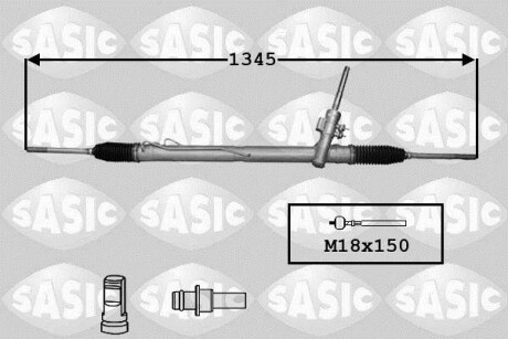 Рулевая рейка с ГУР SASIC 7176060