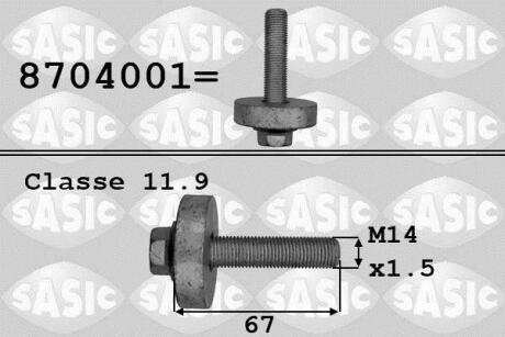 Болт крепления шкива вала коленчатого SASIC 8704001