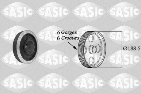 Шкив коленчатого вала SASIC 9001805