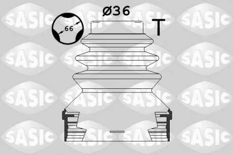 Комплект пильовиків гумових SASIC SAS1900036