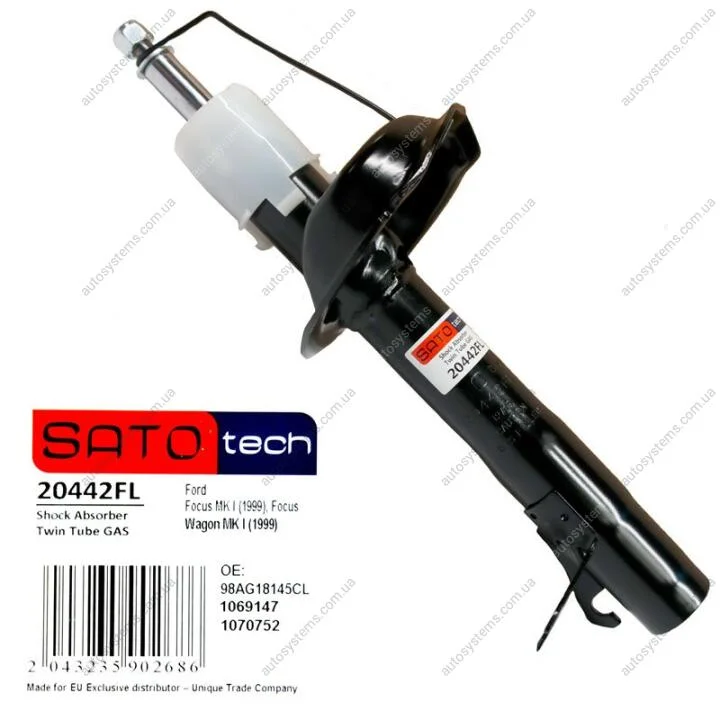 Амортизатор Ford Focus MK I, Wagon MK I 99 газ SATO TECH 20442FL (фото 1)