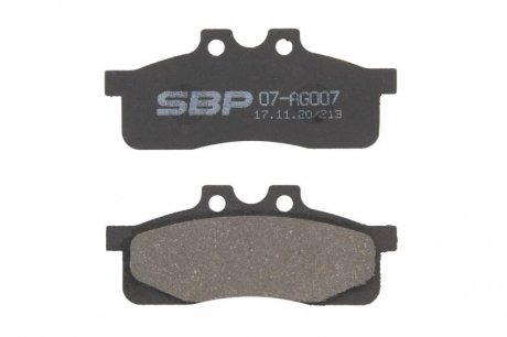Тормозные колодки, дисковые. SBP 07-AG007 (фото 1)