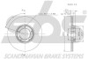 Тормозной диск передний невентилируемый SBS 1815202523 (фото 3)