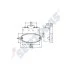 Фонарь габаринтный диод LED желтый с кронштейном FLATPOINT II A31-2364-084 SERTPLAS 1324LUS (фото 1)
