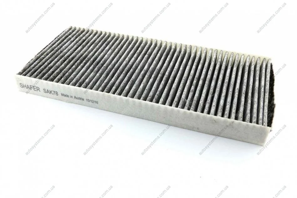 Фильтр салонный Ford Focus 98-, Transit Connect 02-, угольный SHAFER SAK78 (фото 1)