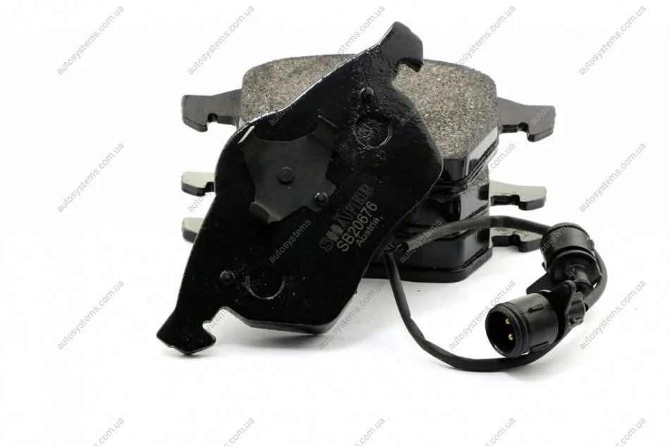 Колодки передние VW Passat B5, A4, A6 с двумя круглыми датчиками 96- SHAFER SB20676 (фото 1)