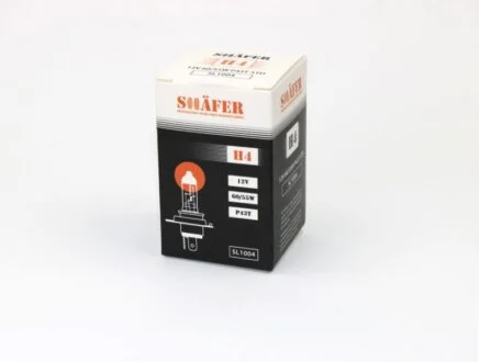 Лампа галогенова H4 12V 60/55W P43T SHAFER SL1004