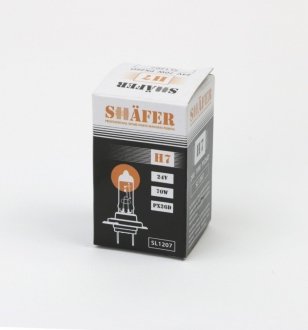 Фото лампа галогенова H7 24V 70W PX26D (картонна упаковка 1шт) SHAFER SL1207 Лампа галогенова H7 24V 70W PX26D (картонна упаковка 1шт) SHAFER SL1207