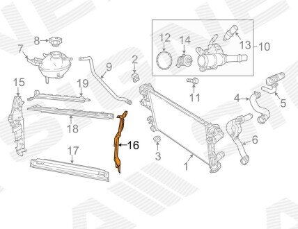 Дефлектор повітряний JEEP COMPASS, 17 - Signeda PCR33311AL