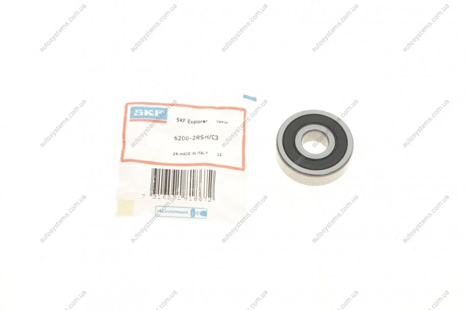 Підшипник (10x30x9) SKF 6200-2RSH/C3 (фото 1)