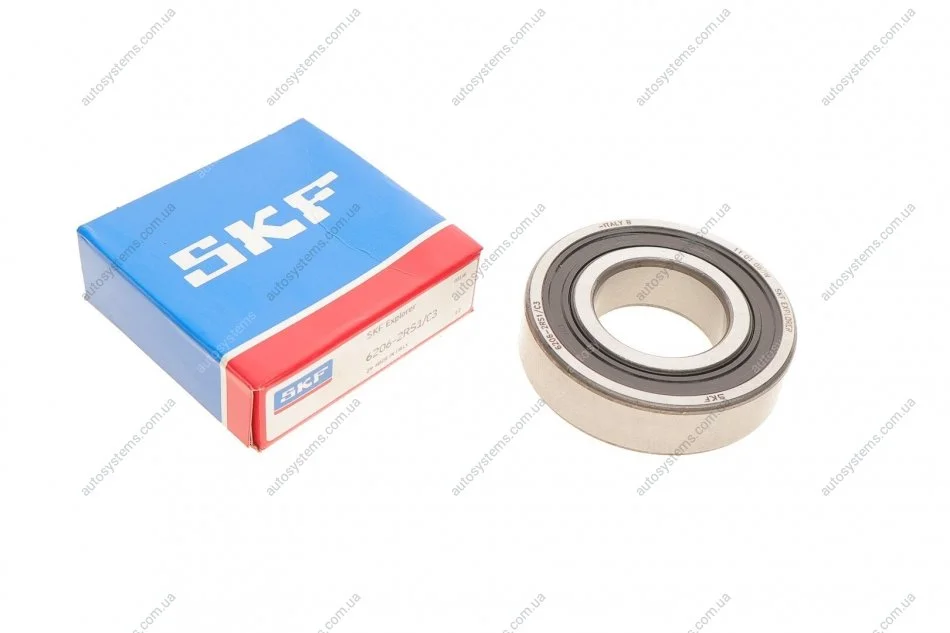 Підшипник (30x62x16) SKF 6206-2RS1/C3 (фото 1)