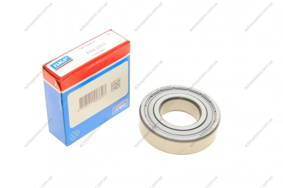 Підшипник (30x62x16) SKF 6206-2Z/C3 (фото 1)
