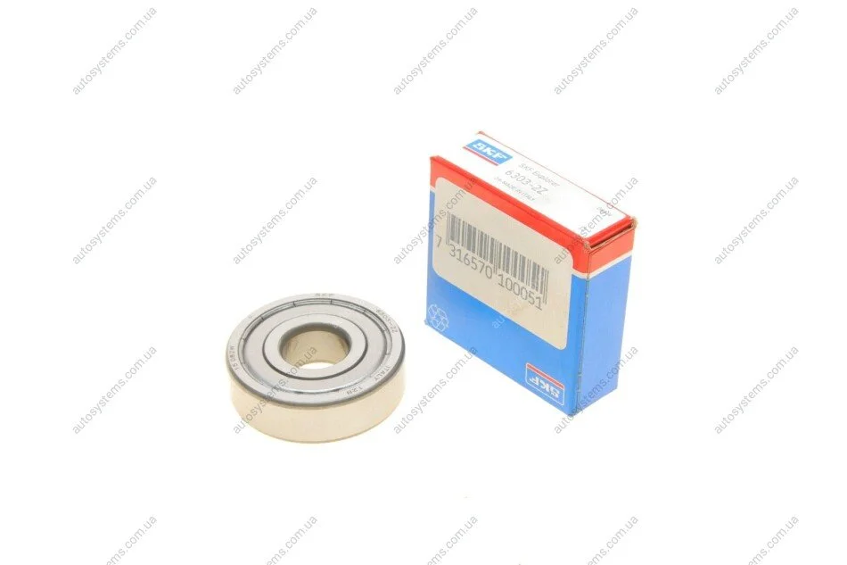 Підшипник (17x47x14) SKF 6303-2Z (фото 1)