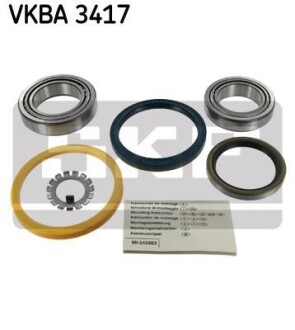 Подшипник ступицы колеса, комплект SKF VKBA 3417