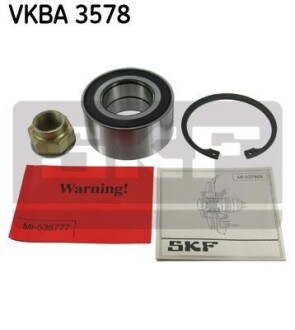 Подшипник ступицы колеса, комплект SKF VKBA 3578