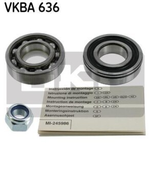 Подшипник ступицы колеса, комплект SKF VKBA 636