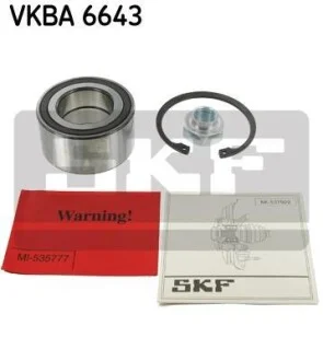 Подшипник ступицы колеса, комплект SKF VKBA 6643
