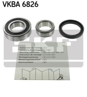 Подшипник ступицы колеса, комплект SKF VKBA 6826