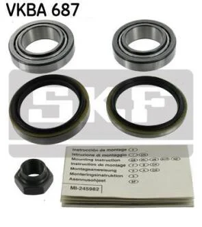 Подшипник ступицы колеса, комплект SKF VKBA 687