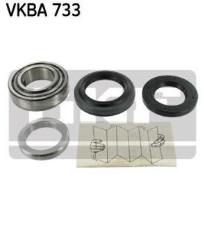 Подшипник ступицы колеса, комплект SKF VKBA 733