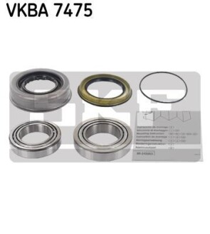 Подшипник ступицы колеса, комплект SKF VKBA 7475