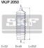 Пыльник рулевой тяги, комплект SKF VKJP 2050 (фото 2)