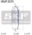 Пыльник рулевой рейки, комплект SKF VKJP 2171 (фото 2)