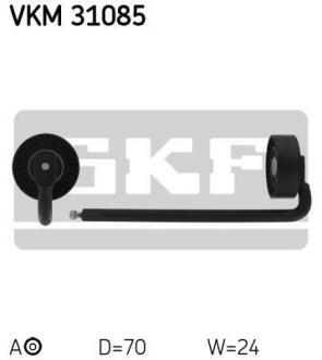 Ролик натяжной ремня поликлинового (приводного) SKF VKM 31085