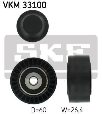 Ролик натяжной ремня поликлинового (приводного) SKF VKM 33100 (фото 1)