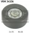 Ролик обводной ремня поликлинового (приводного) SKF VKM 34106