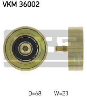 Ролик обводной ремня поликлинового (приводного) SKF VKM 36002