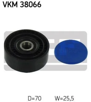 Ролик обводной ремня поликлинового (приводного) SKF VKM 38066