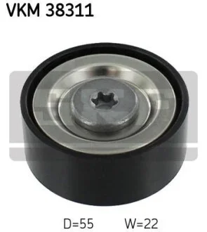 Ролик обводной ремня поликлинового (приводного) SKF VKM 38311
