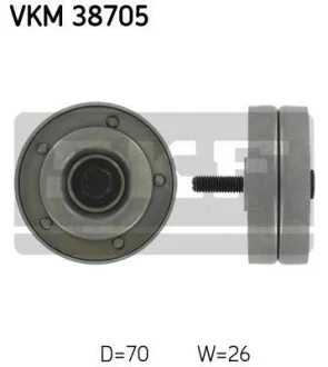 Ролик обводной ремня поликлинового (приводного) SKF VKM 38705