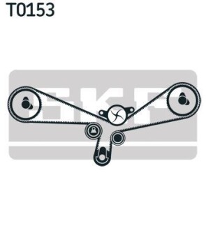 Комплект ремня ГРМ SKF VKMA 01202