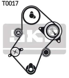 Комплект ремня ГРМ SKF VKMA 03240