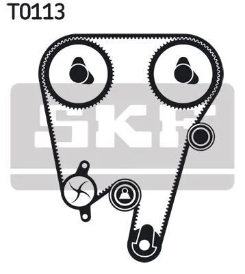 Комплект ремня ГРМ SKF VKMA 06603 (фото 1)