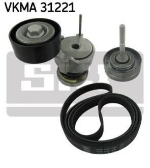 Комплект ремня генератора SKF VKMA 31221