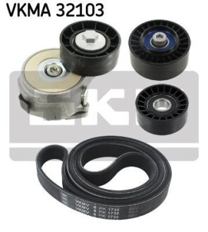 Комплект ремня генератора SKF VKMA 32103