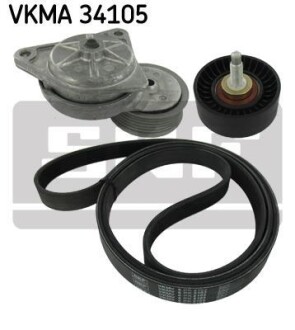 Комплект ремня генератора SKF VKMA 34105