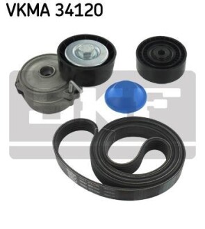 Комплект ремня генератора SKF VKMA 34120