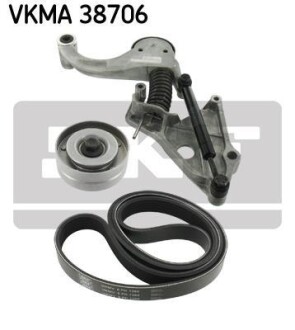 Комплект ремня генератора SKF VKMA 38706