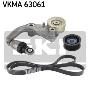 Комплект ремня генератора SKF VKMA 63061