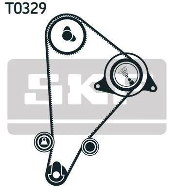 Комплект ремня ГРМ SKF VKMA 91122 (фото 1)