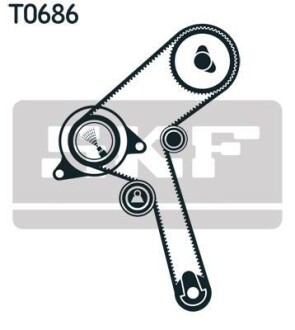 Комплект ремня ГРМ SKF VKMA 92519