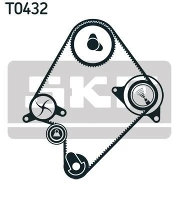 Комплект ремня ГРМ SKF VKMA 94009 (фото 1)