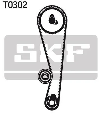 Комплект ремня ГРМ SKF VKMA 96000 (фото 1)