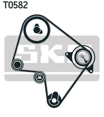 Комплект ремня ГРМ SKF VKMA 96010 (фото 1)